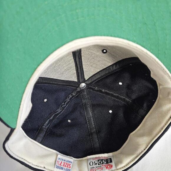 Wool Vintage JH Hat. New Era The 5950 Pro Model 7 1/4 Wool Cap Vtg. Rare Eagle - Picture 8 of 12
